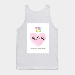 Love you Mom card by Hyunah Yi/Birthday/special day /Love card/ Happy Mothers day card/Mum love card Tank Top